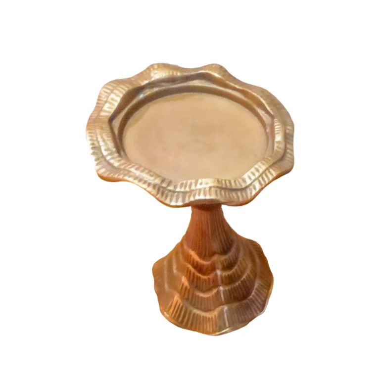 Candelabro Kassa de Metal Dorado Forjado en India