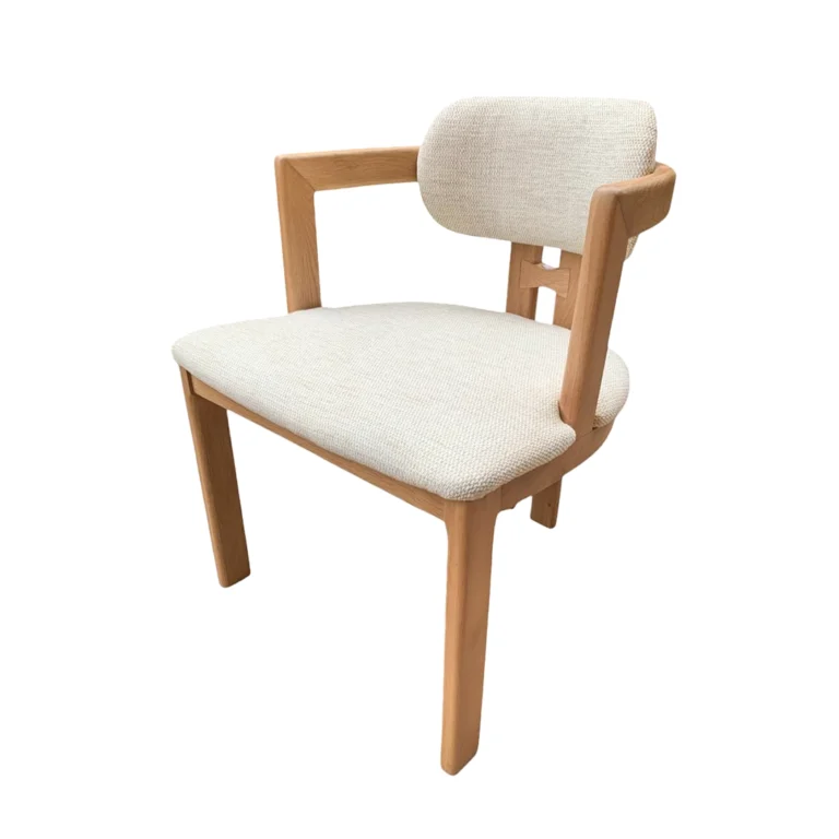 Silla Lois de Bouclé Blanco